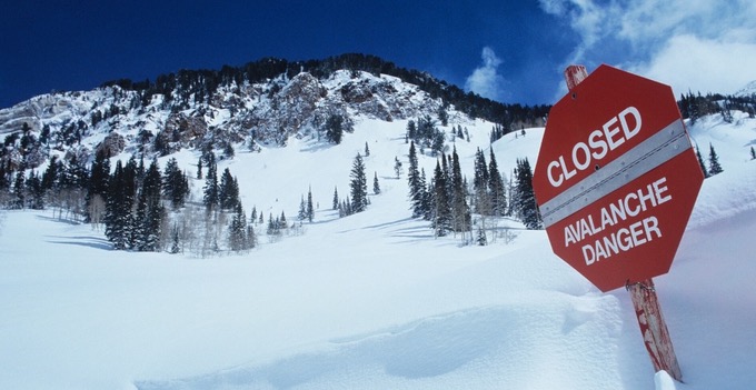 Avalanche Danger Sign - Avalanche and Snow Damage Restoration Services