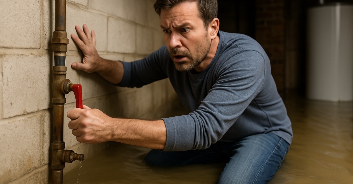 Emergency Water Shutoff After Burst Pipe