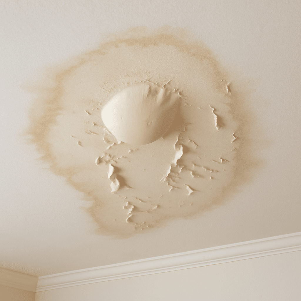 Signs of Burst Water Pipe Damage
