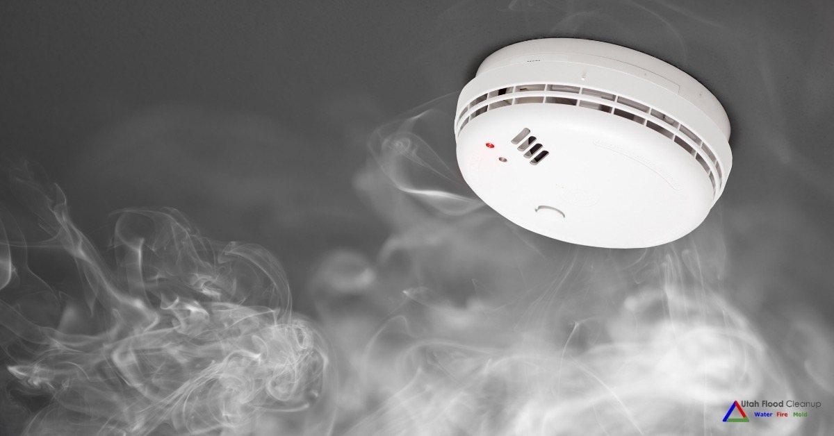 Smoke Detector Installed on Ceiling
