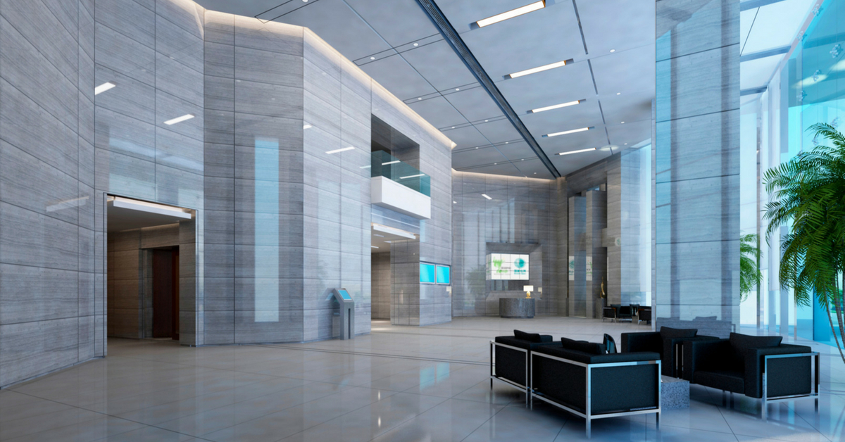 Lobby of Office Building - Office Building Damage Restoration Services in Utah