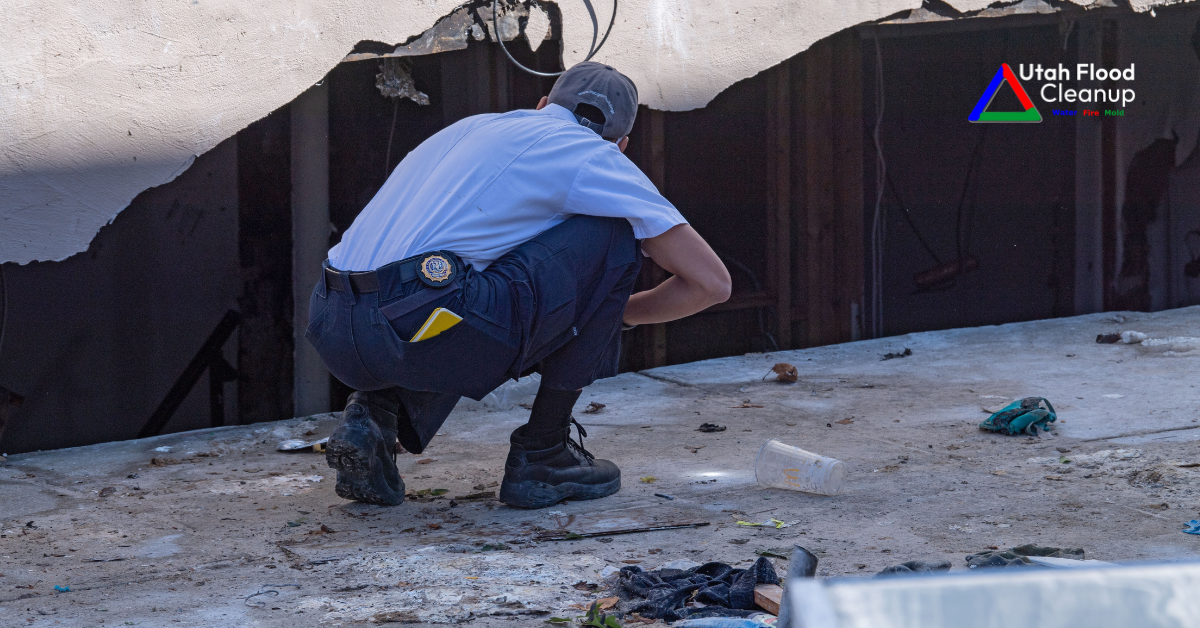 Basement Flood Cleanup Technician